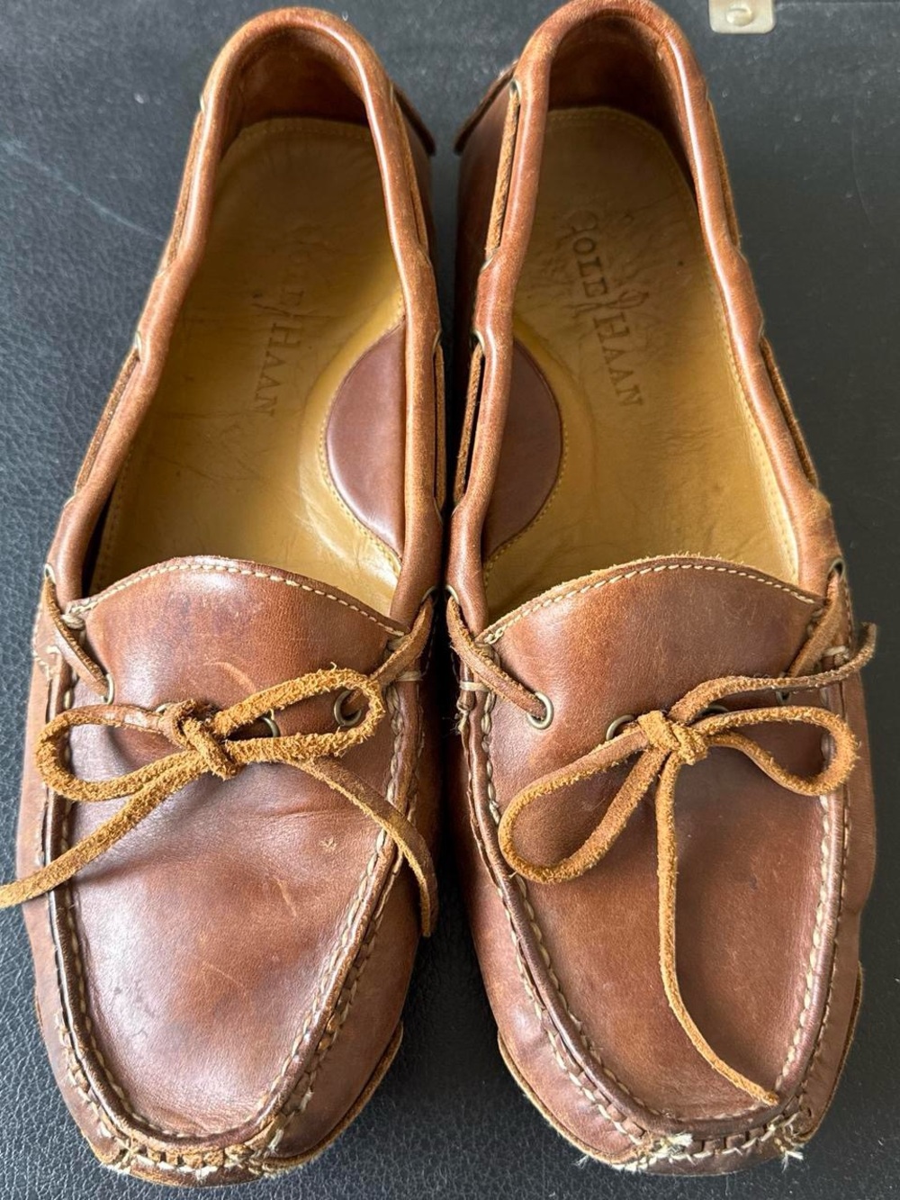 Vintage Cole Haan Tan Leather Driving Mocs Men’s 7.5D (fit like Men’s 8D)